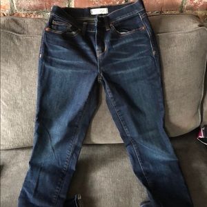Madewell skinny jeans dark denim. Like new.